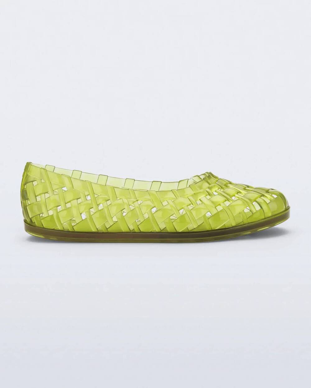 NEW MELISSA women's possession ballerina flat shoes in green